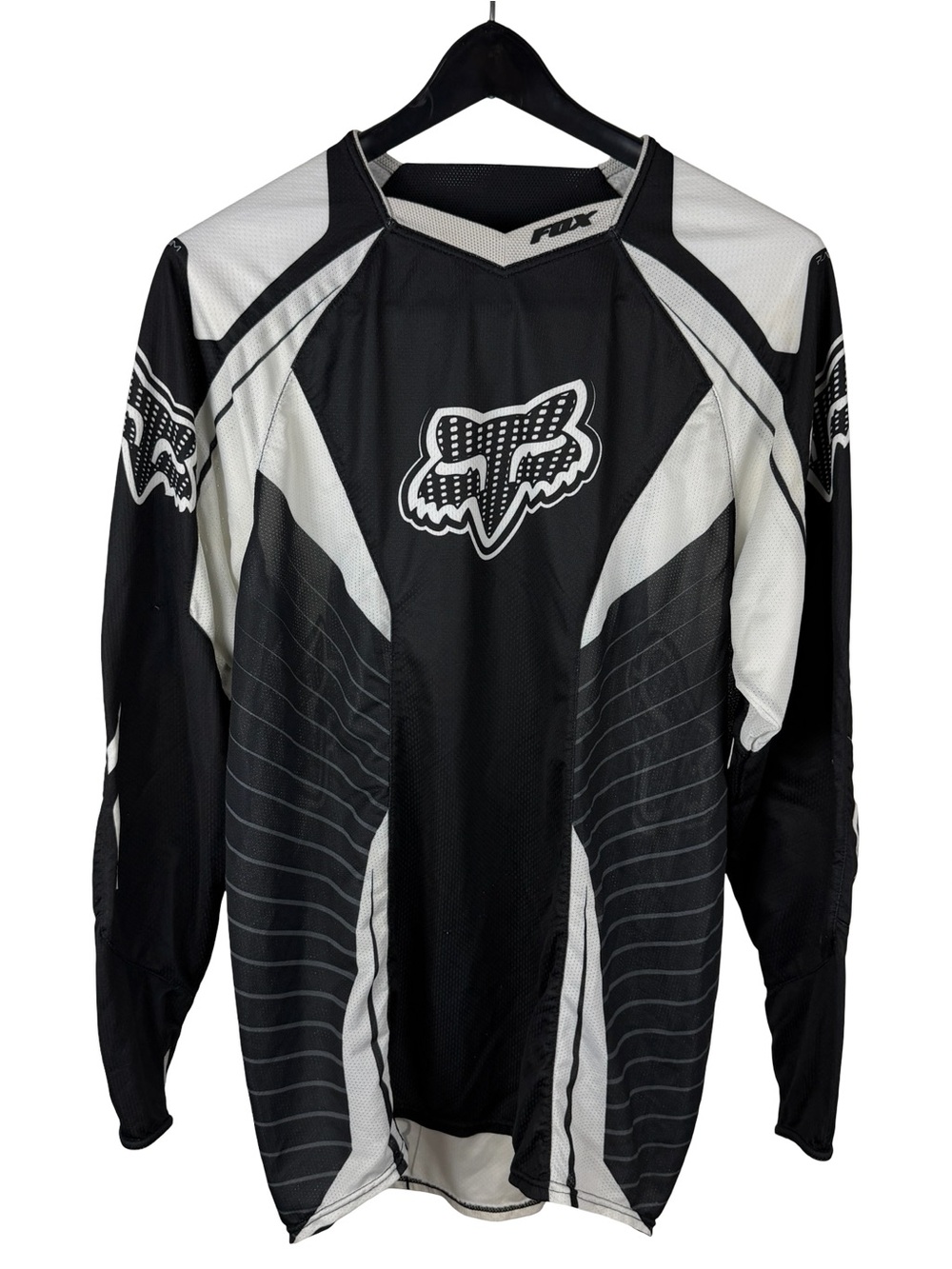 Mens Y2K Fox Racing Long Sleeve Motocross Streetwear Jersey Shirt Size S